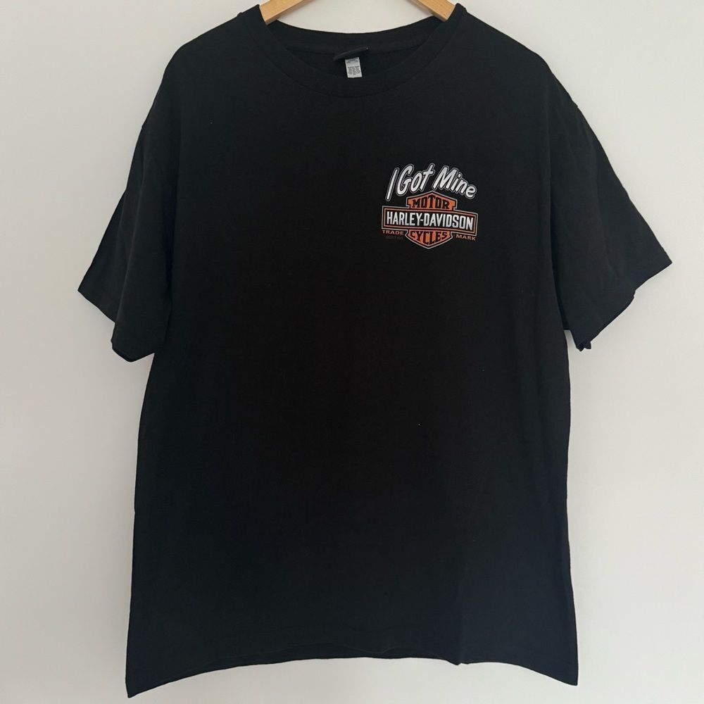 HARLEY DAVIDSON ORANGE VIRGINIA T-SHIRT LARGE